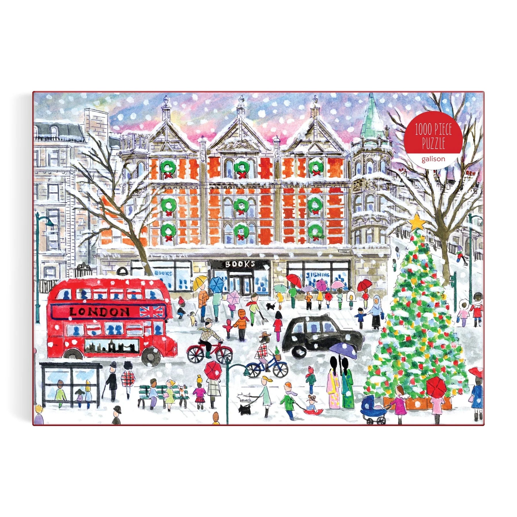 Michael Storrings Christmas in London - 1000 Piece Jigsaw Puzzle - Galison - littleyoyo.ca