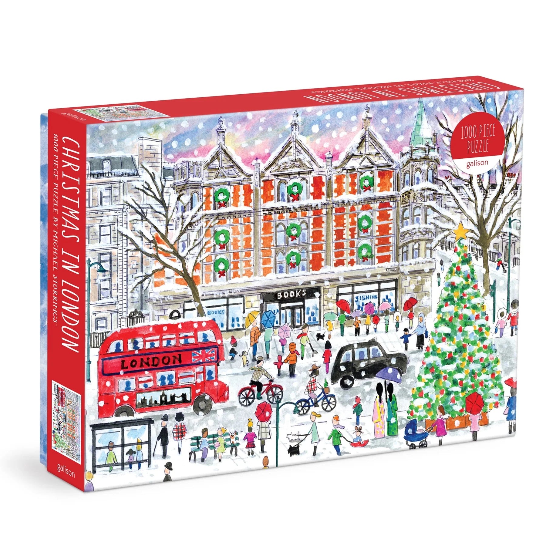 Michael Storrings Christmas in London - 1000 Piece Jigsaw Puzzle - Galison - littleyoyo.ca
