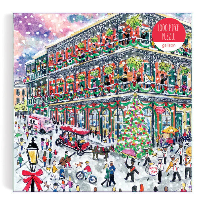 Michael Storrings Christmas in New Orleans - 1000 Piece Jigsaw Puzzle - Galison - littleyoyo.ca