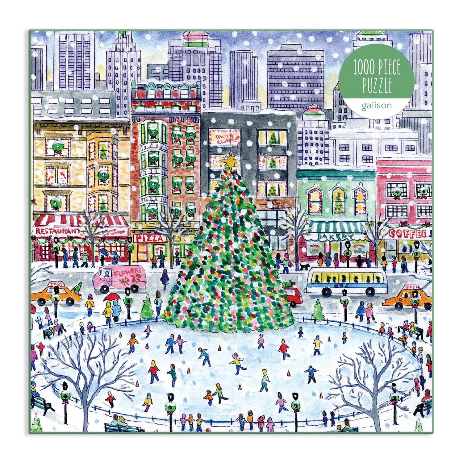 Michael Storrings Christmas in the City - 1000 Piece Jigsaw Puzzle - Galison - littleyoyo.ca