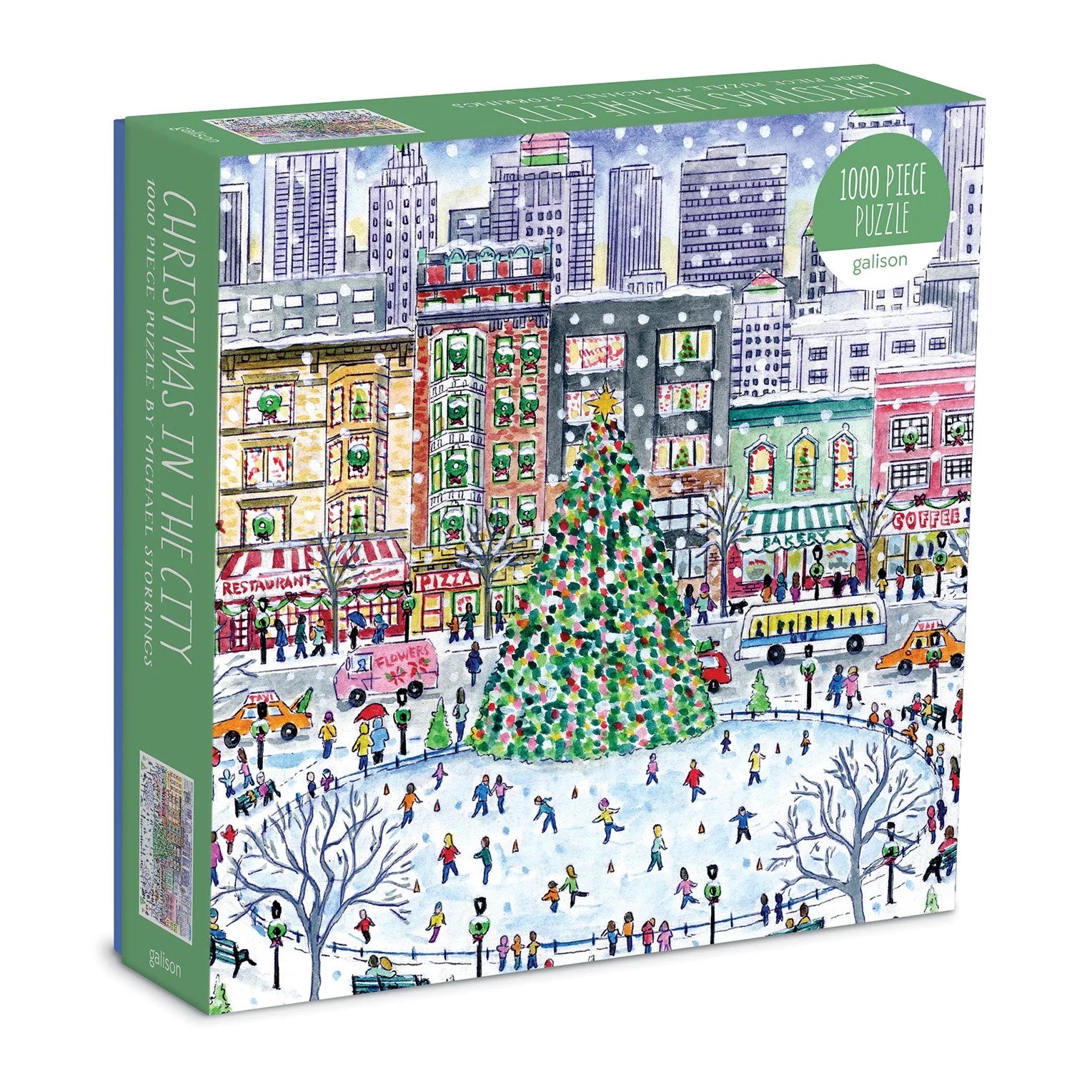 Michael Storrings Christmas in the City - 1000 Piece Jigsaw Puzzle - Galison - littleyoyo.ca