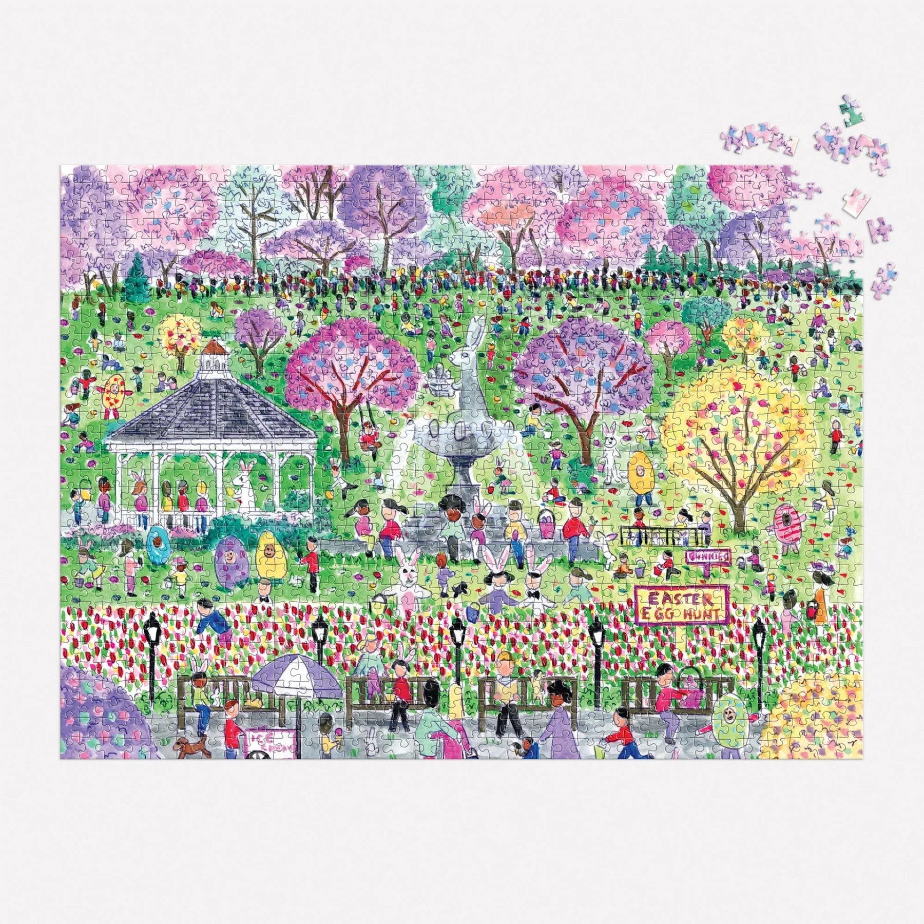 Michael Storrings Easter Egg Hunt - 1000pc Jigsaw Puzzle - Galison - littleyoyo.ca