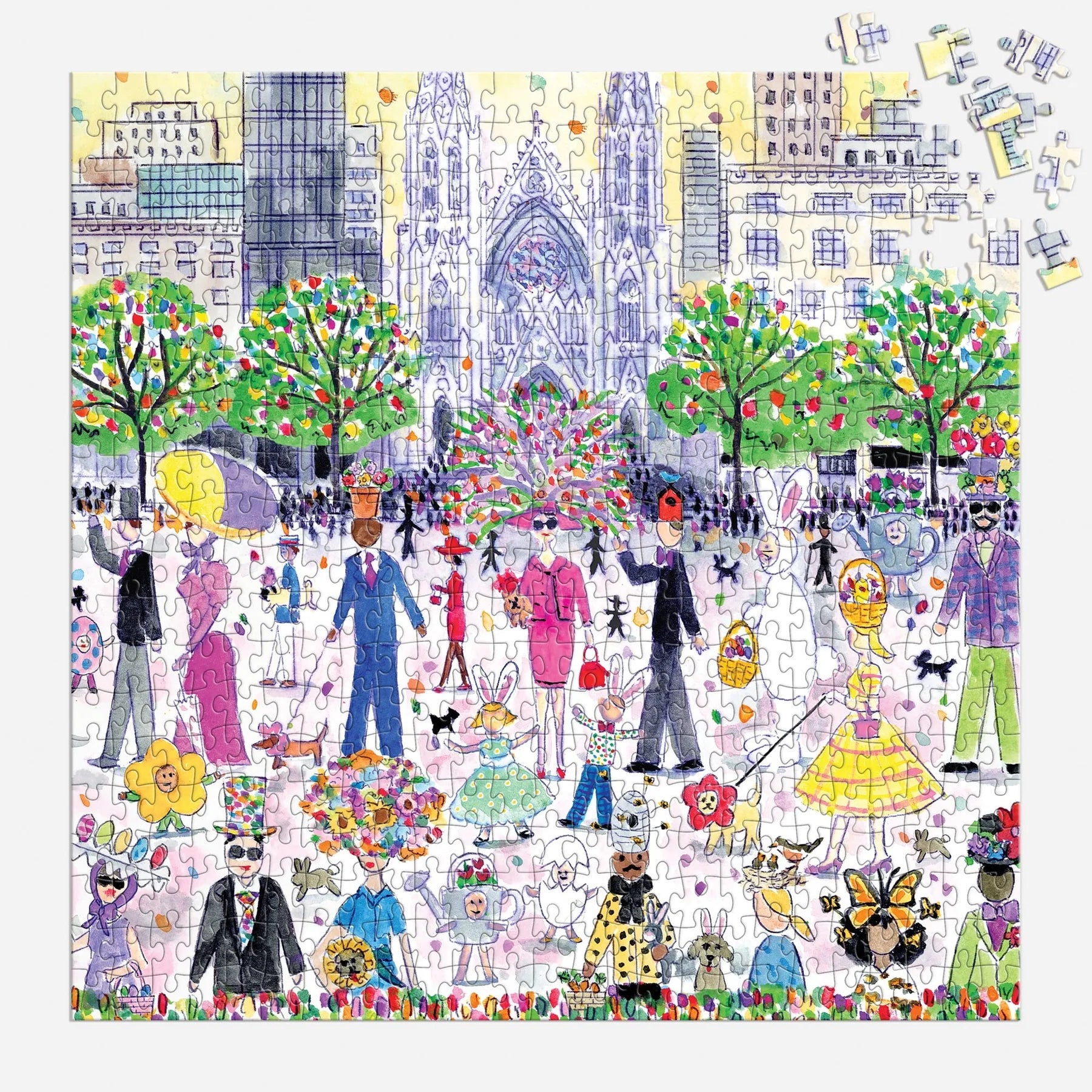 Michael Storrings Easter Parade - 500pc Jigsaw Puzzle - Galison - littleyoyo.ca