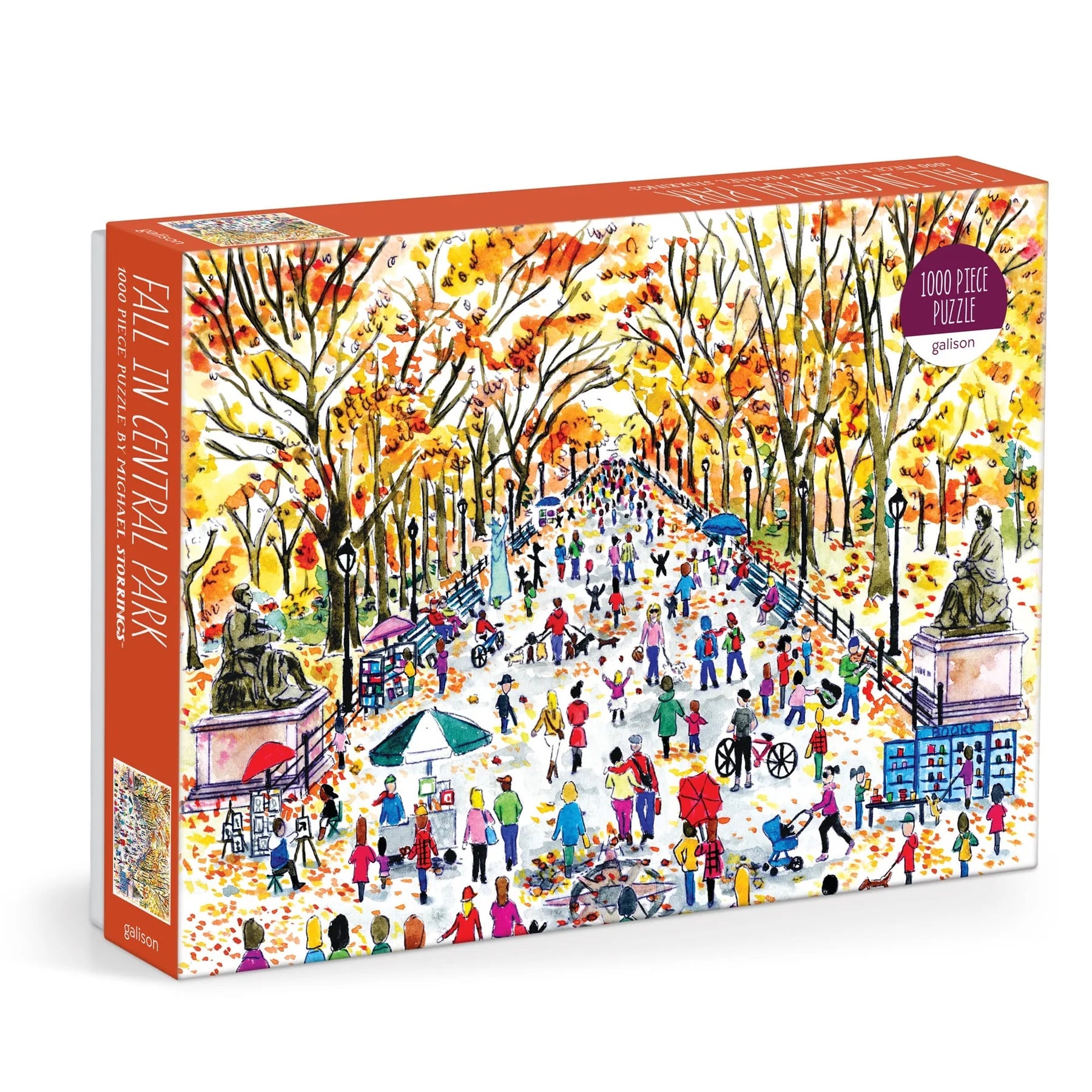 Michael Storrings Fall in Central Park - 1000 Piece Jigsaw Puzzle - Galison - littleyoyo.ca