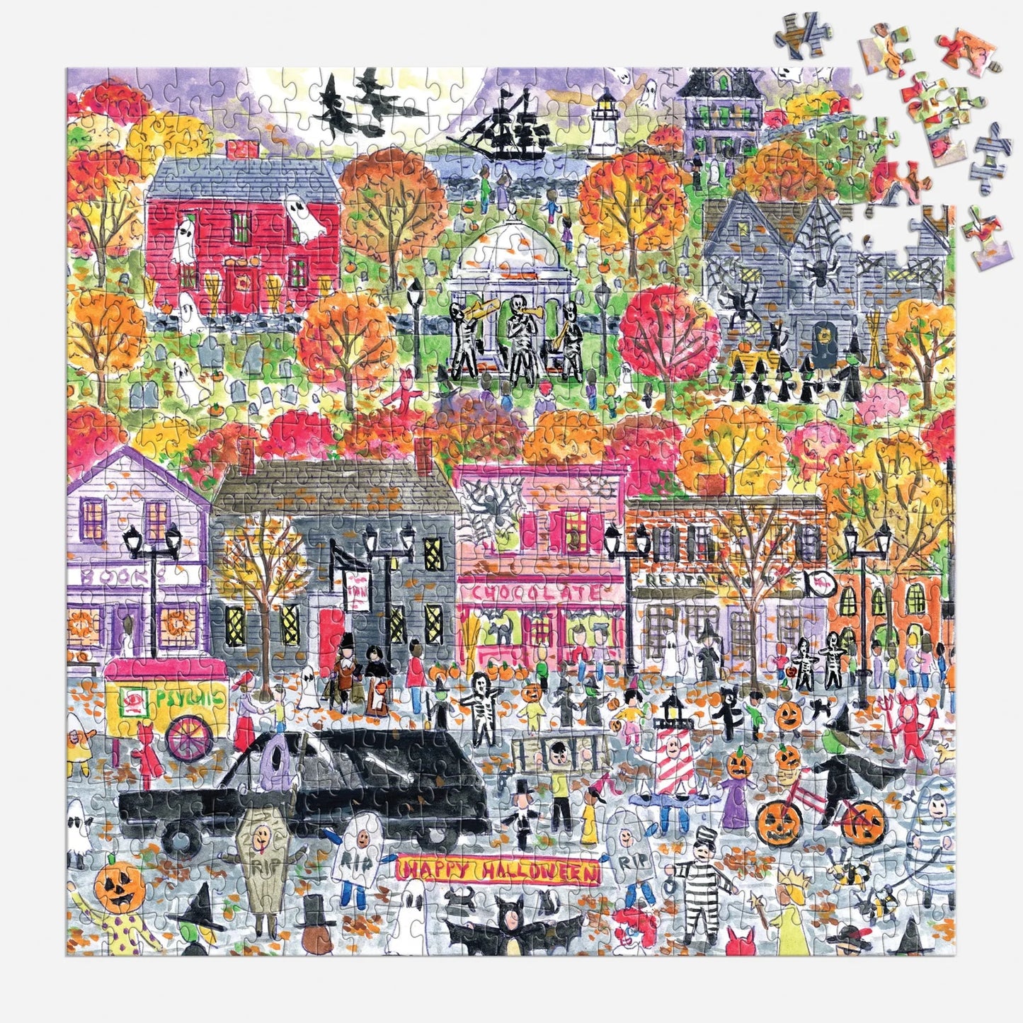 Michael Storrings Halloween Parade - 500pc Jigsaw Puzzle