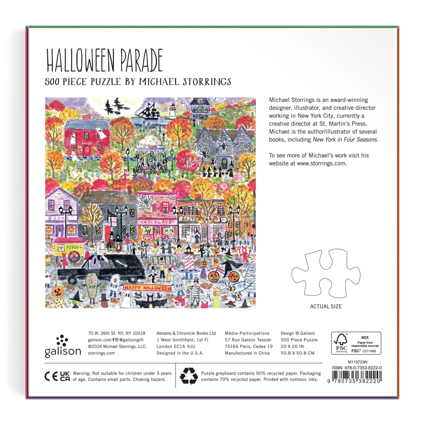 Michael Storrings Halloween Parade - 500pc Jigsaw Puzzle