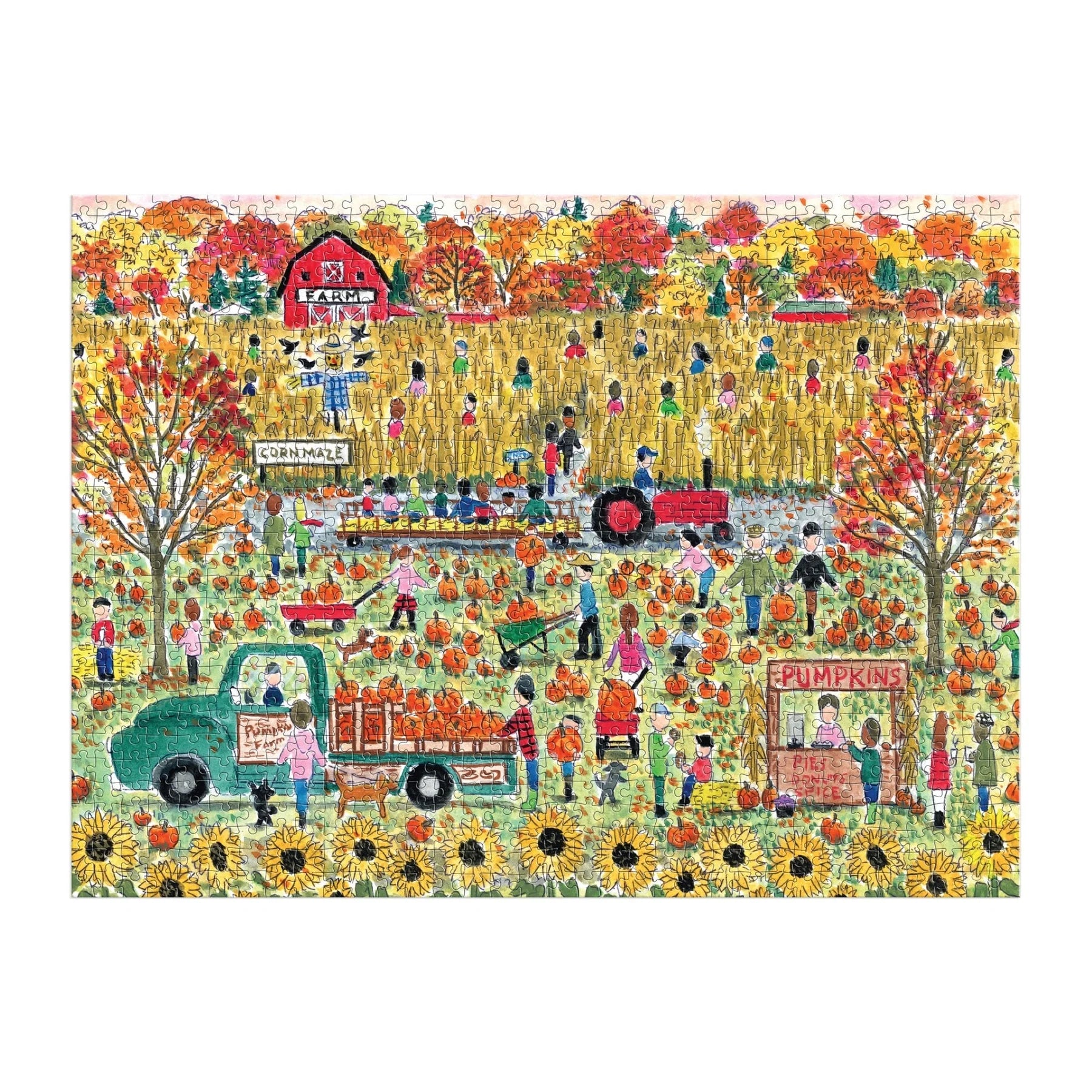 Michael Storrings Pumpkin Patch - 1000 Piece Jigsaw Puzzle - Galison - littleyoyo.ca