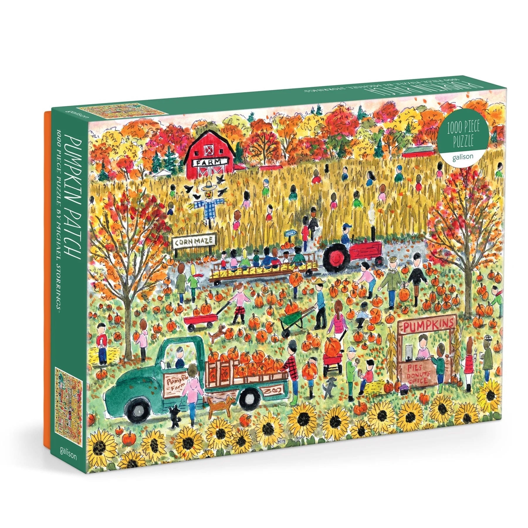 Michael Storrings Pumpkin Patch - 1000 Piece Jigsaw Puzzle - Galison - littleyoyo.ca