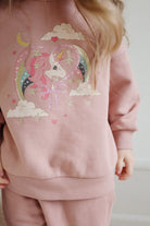 Konges Slojd - Lou Glitter Sweatshirt OCS - Mahogany Rose - Konges Slojd - littleyoyo.ca