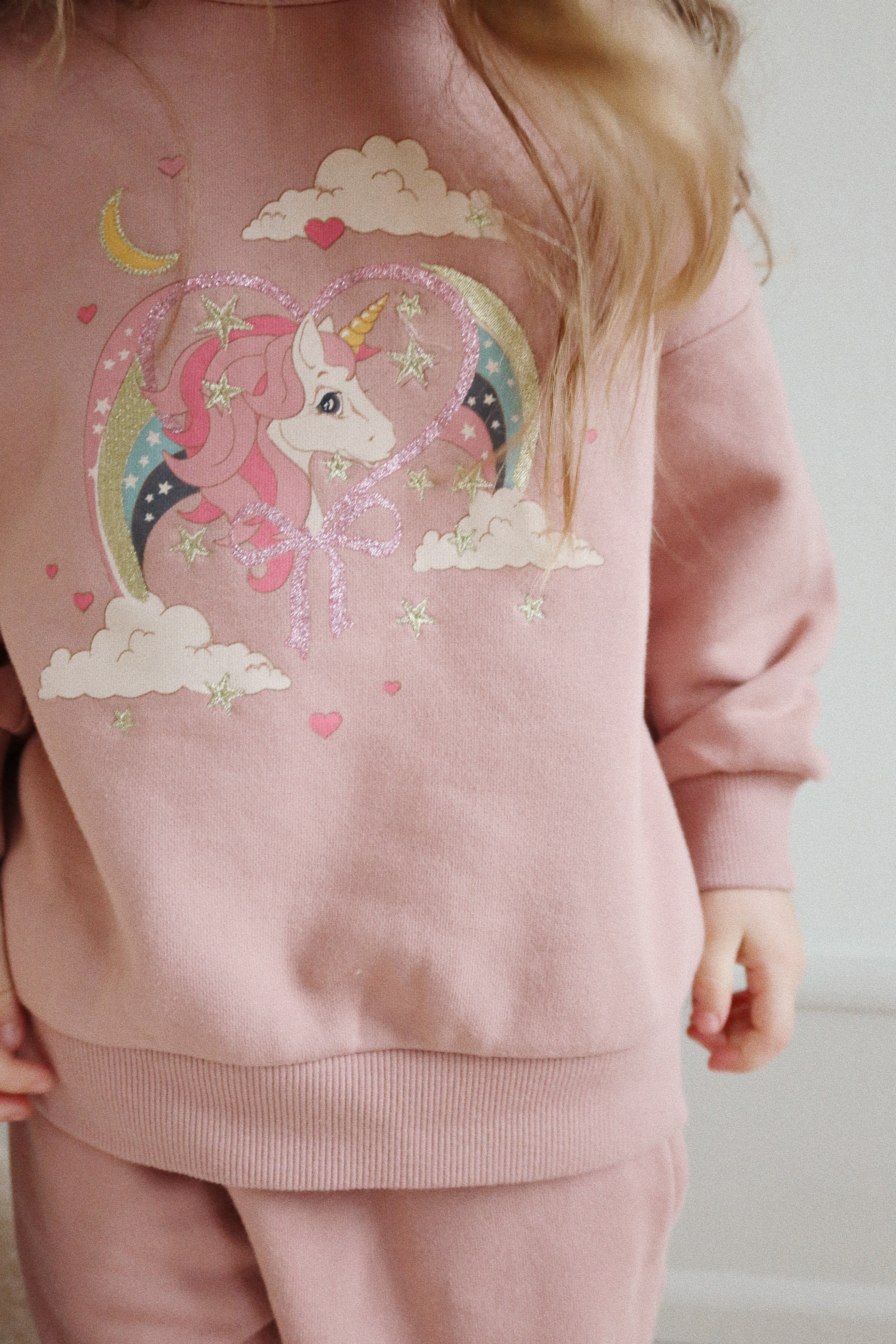 Konges Slojd - Lou Glitter Sweatshirt OCS - Mahogany Rose - Konges Slojd - littleyoyo.ca