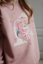 Konges Slojd - Lou Glitter Sweatshirt OCS - Mahogany Rose - Konges Slojd - littleyoyo.ca