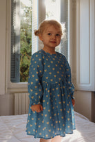 Konges Slojd - Vida Dress GOTS - Aisuru Blue - Konges Slojd - littleyoyo.ca