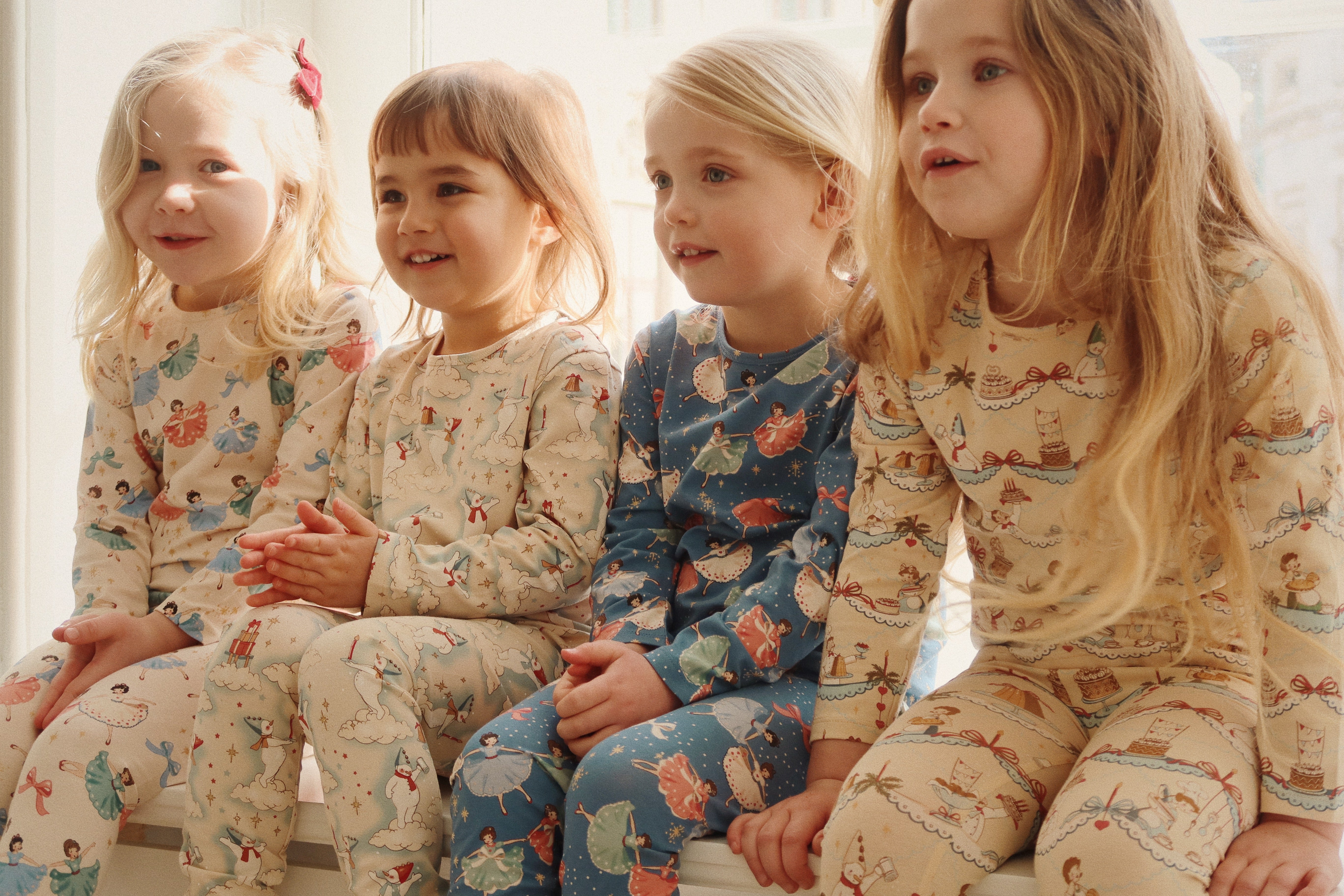 Konges Slojd - Basic Blouse/Pants PJ Set - Sugar Pie - Konges Slojd - littleyoyo.ca