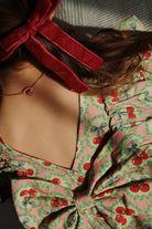 Konges Slojd - Evia Long-sleeve Bow Dress GOTS - Cherry Bow - Konges Slojd - littleyoyo.ca