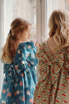 Konges Slojd - Evia Long-sleeve Bow Dress GOTS - Cherry Bow - Konges Slojd - littleyoyo.ca