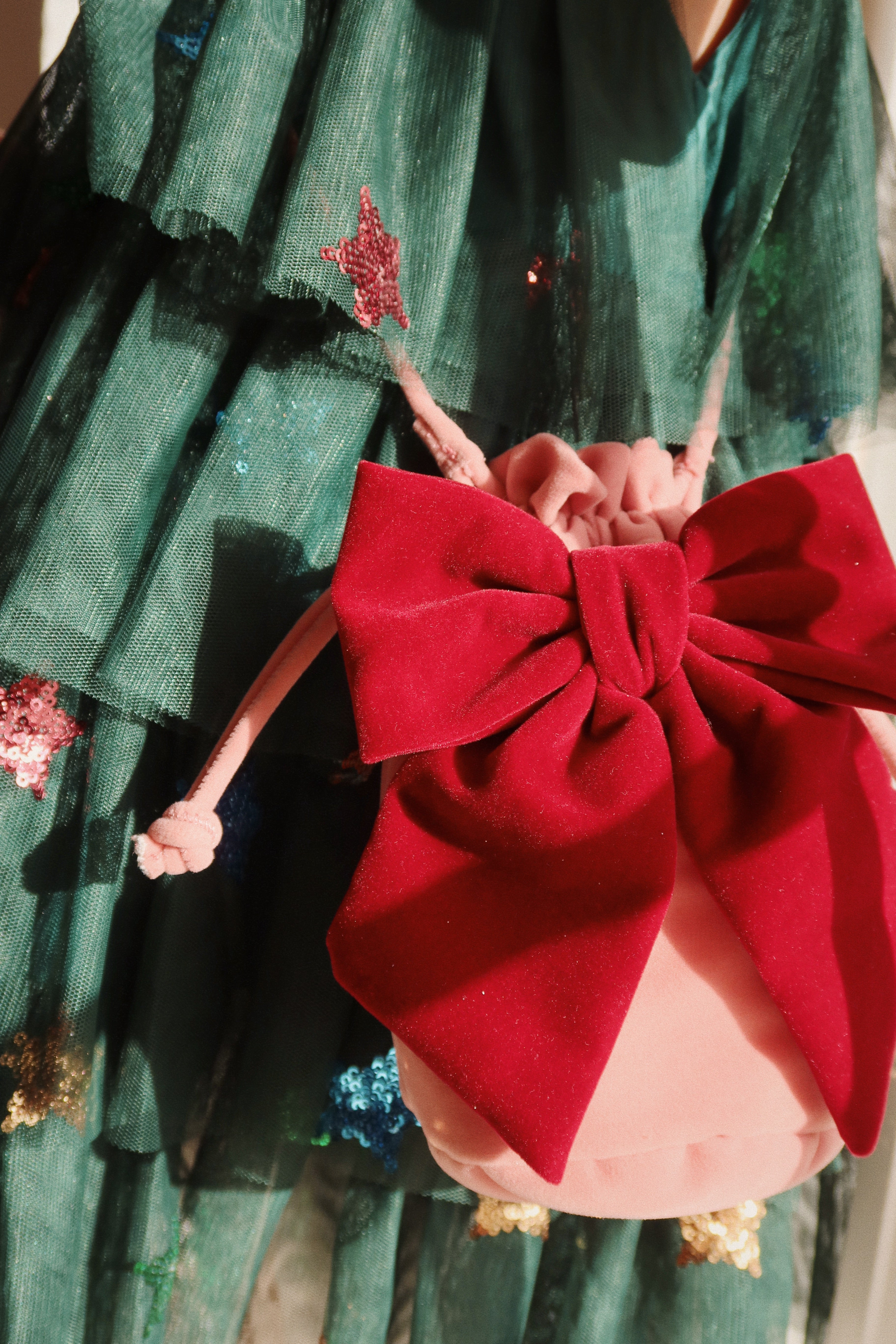 Konges Slojd - Yvonne Christmas Dress - Hunter Green - Konges Slojd - littleyoyo.ca