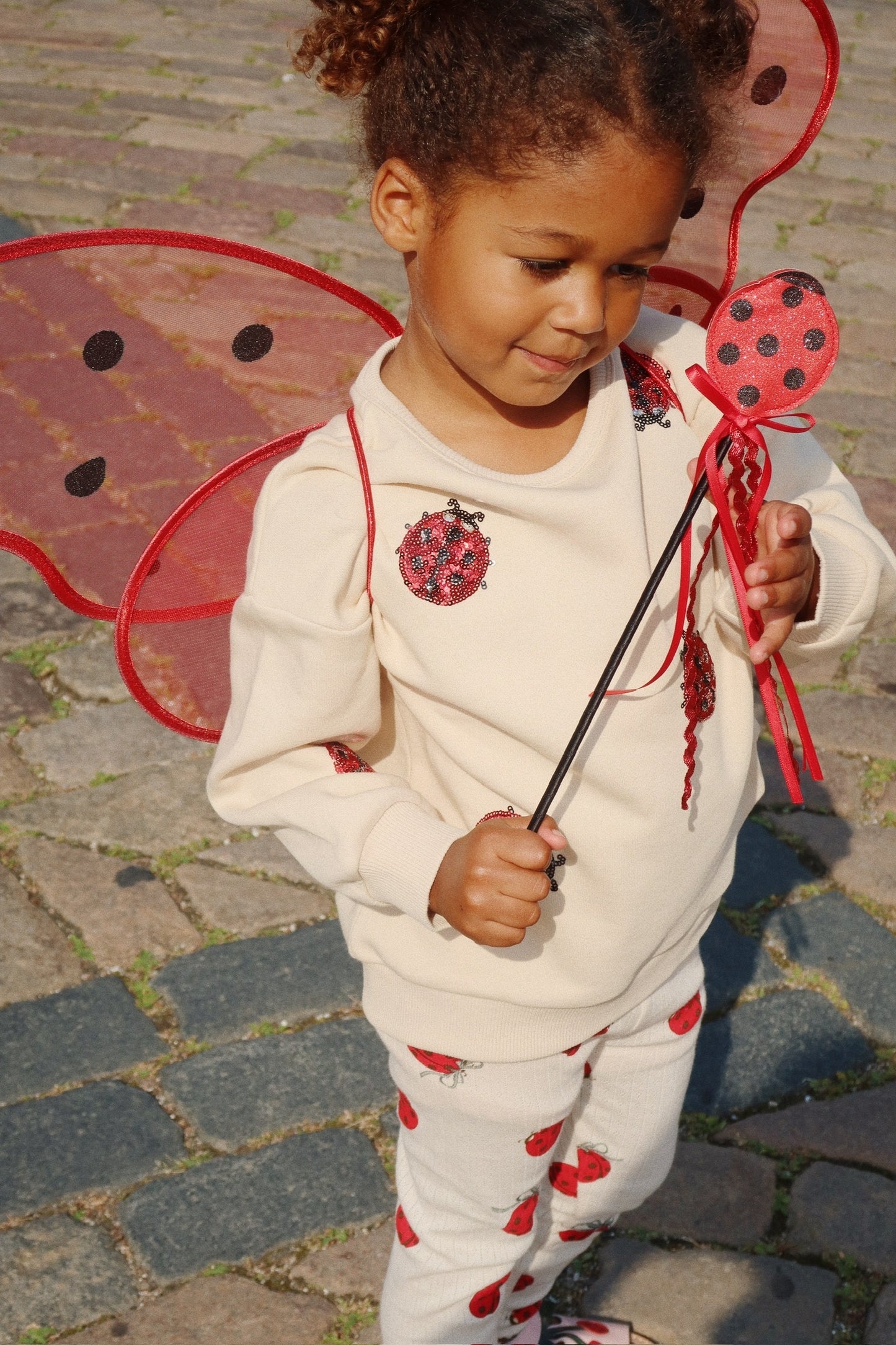 Konges Slojd - Lou Ladybug Glitter Sweatshirt OCS
