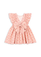 Konges Slojd - Ava Bow Dress GOTS - Lacy Pink - Konges Slojd - littleyoyo.ca