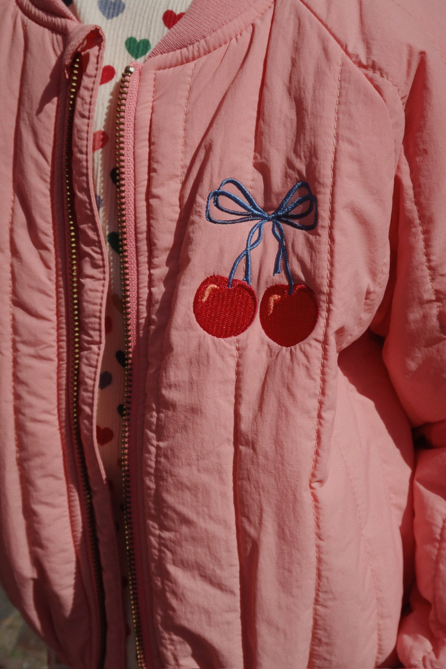 Konges Slojd - Juno Bomber Jacket - Strawberry Ice - Konges Slojd - littleyoyo.ca