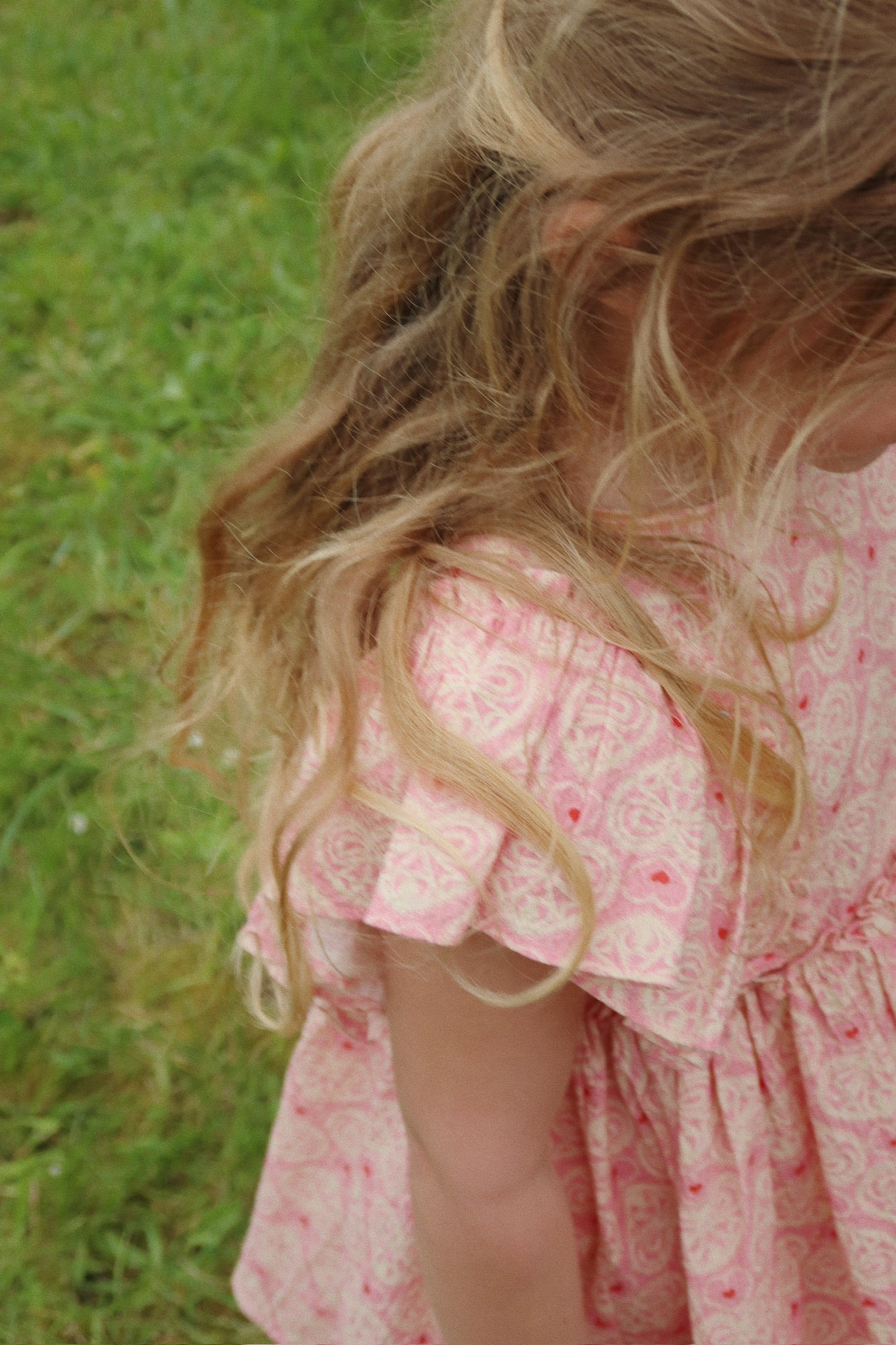 Konges Slojd - Ava Bow Dress GOTS - Lacy Pink - Konges Slojd - littleyoyo.ca