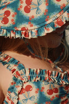 Konges Slojd - Maya Swimsuit GRS - Cherry Bow Blue - Konges Slojd - littleyoyo.ca