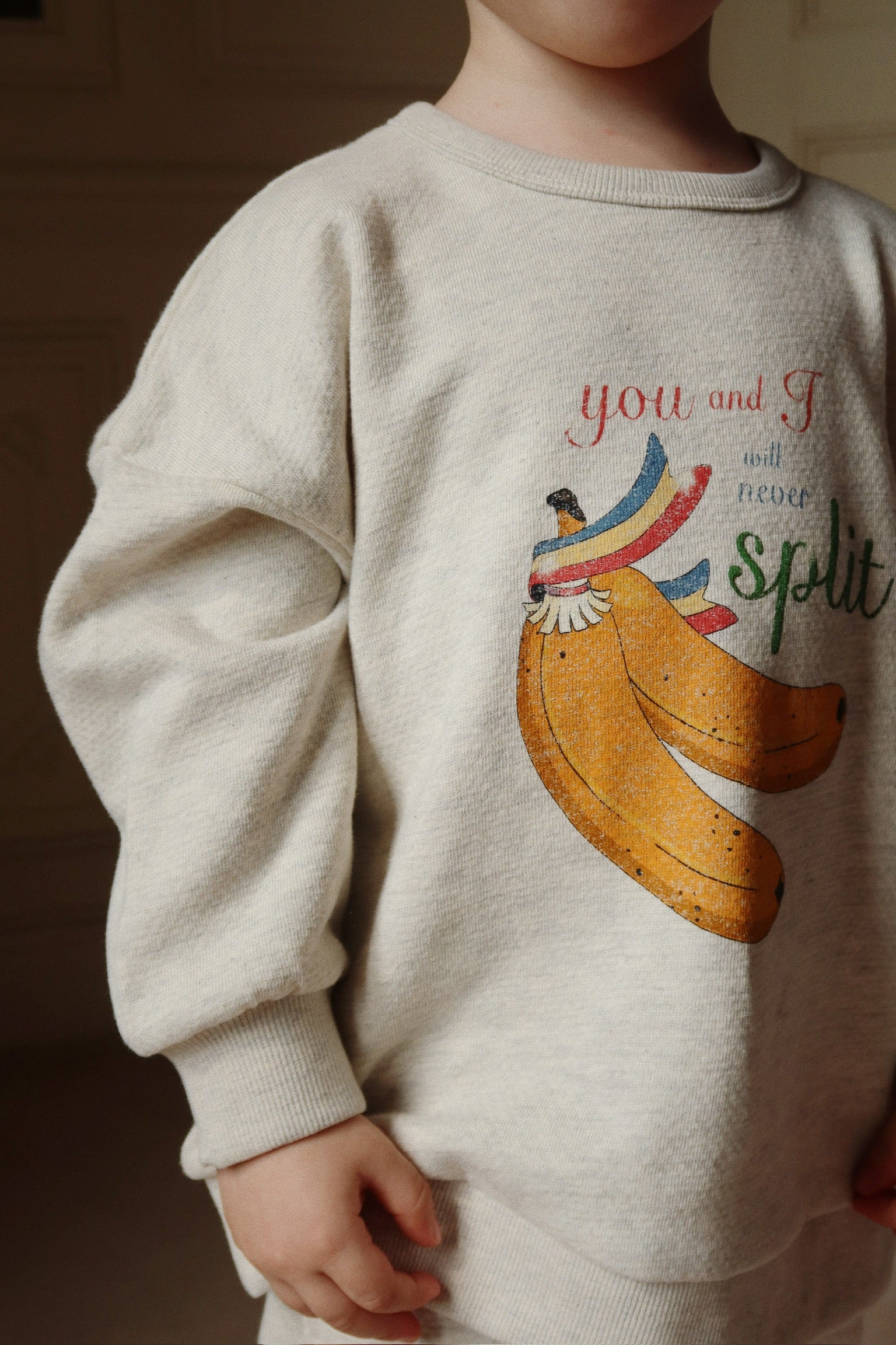 Konges Slojd - Lou Sweat Shirt OCS - Offwhite Melange - Konges Slojd - littleyoyo.ca