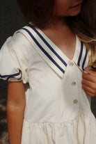 Konges Slojd - Allie Sailor Dress GOTS - Optic White - Konges Slojd - littleyoyo.ca