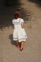 Konges Slojd - Allie Sailor Dress GOTS - Optic White - Konges Slojd - littleyoyo.ca