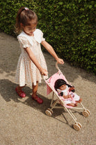 Konges Slojd - Cheeky Doll Stroller - Bubblegum Check - Konges Slojd - littleyoyo.ca