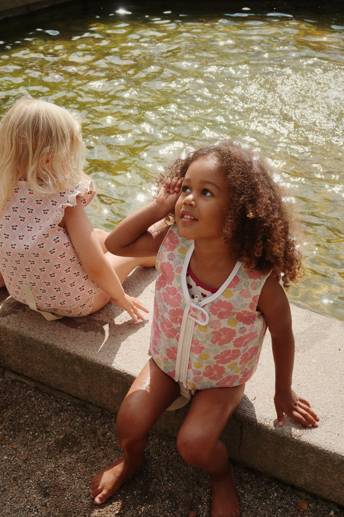 Konges Slojd - Avery Swim Vest - Cherry Pink Motif