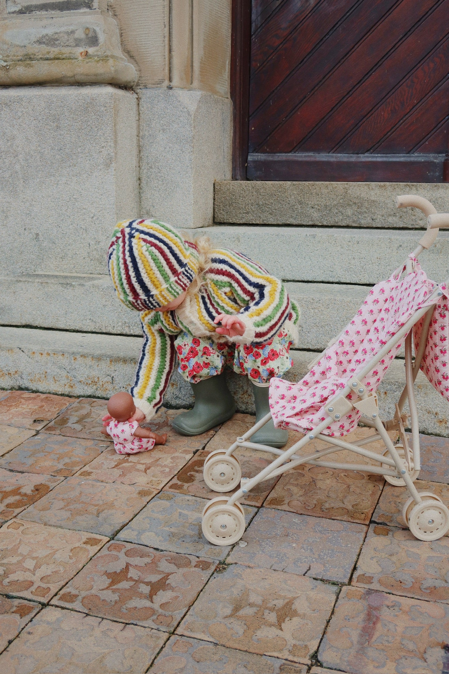 Konges Slojd - Cheeky Doll Stroller - Rosie Rose - Konges Slojd - littleyoyo.ca