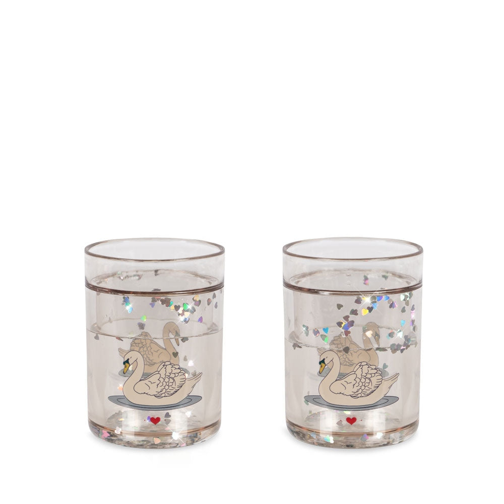 Konges Slojd - 2 Pack Glitter Cups - Swan - Konges Slojd - littleyoyo.ca