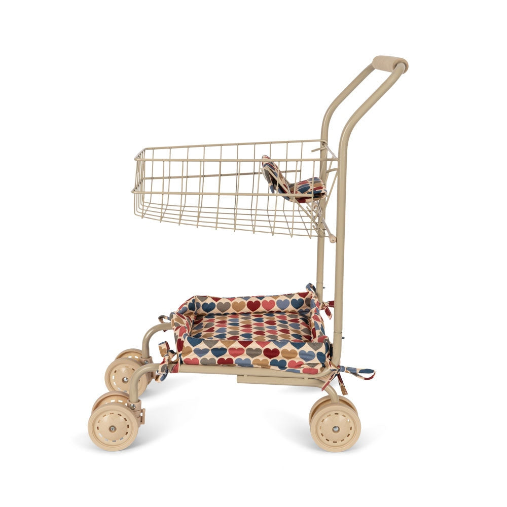 Konges Slojd - Kids Shopping Cart - Coeur Bisous - Konges Slojd - littleyoyo.ca