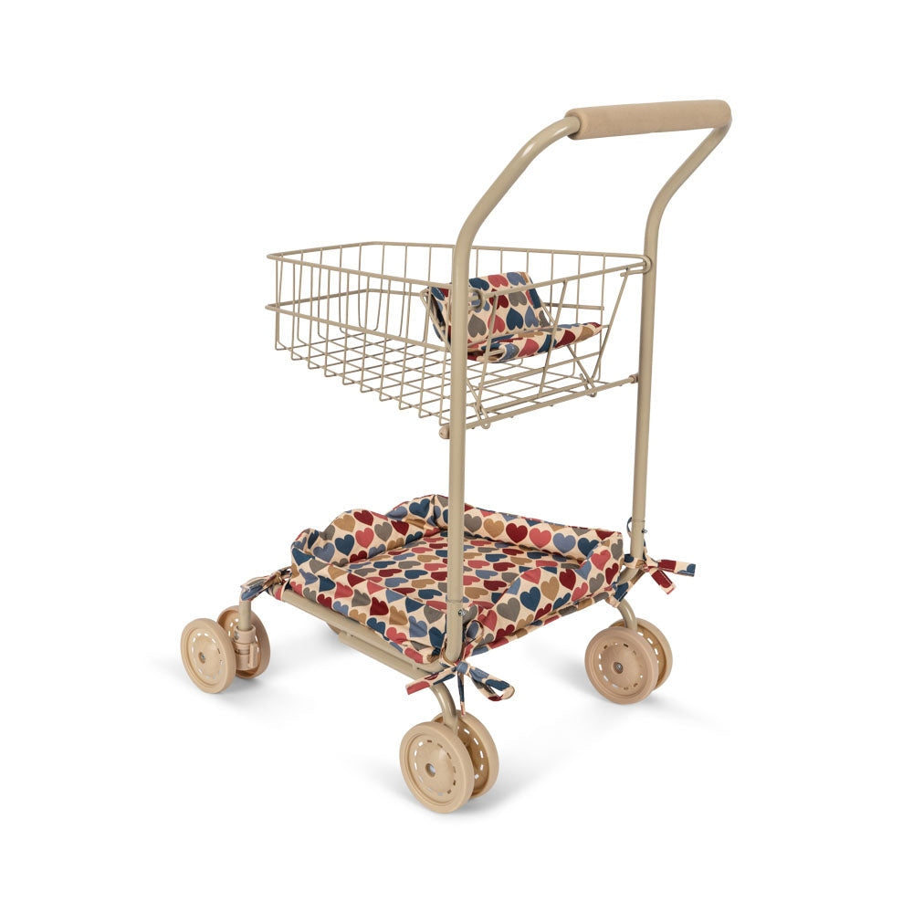 Konges Slojd - Kids Shopping Cart - Coeur Bisous - Konges Slojd - littleyoyo.ca