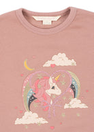 Konges Slojd - Lou Glitter Sweatshirt OCS - Mahogany Rose - Konges Slojd - littleyoyo.ca