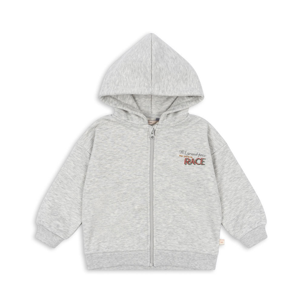 Konges Slojd - Lou Sweat Hoodie OCS - Grey Melange - Konges Slojd - littleyoyo.ca