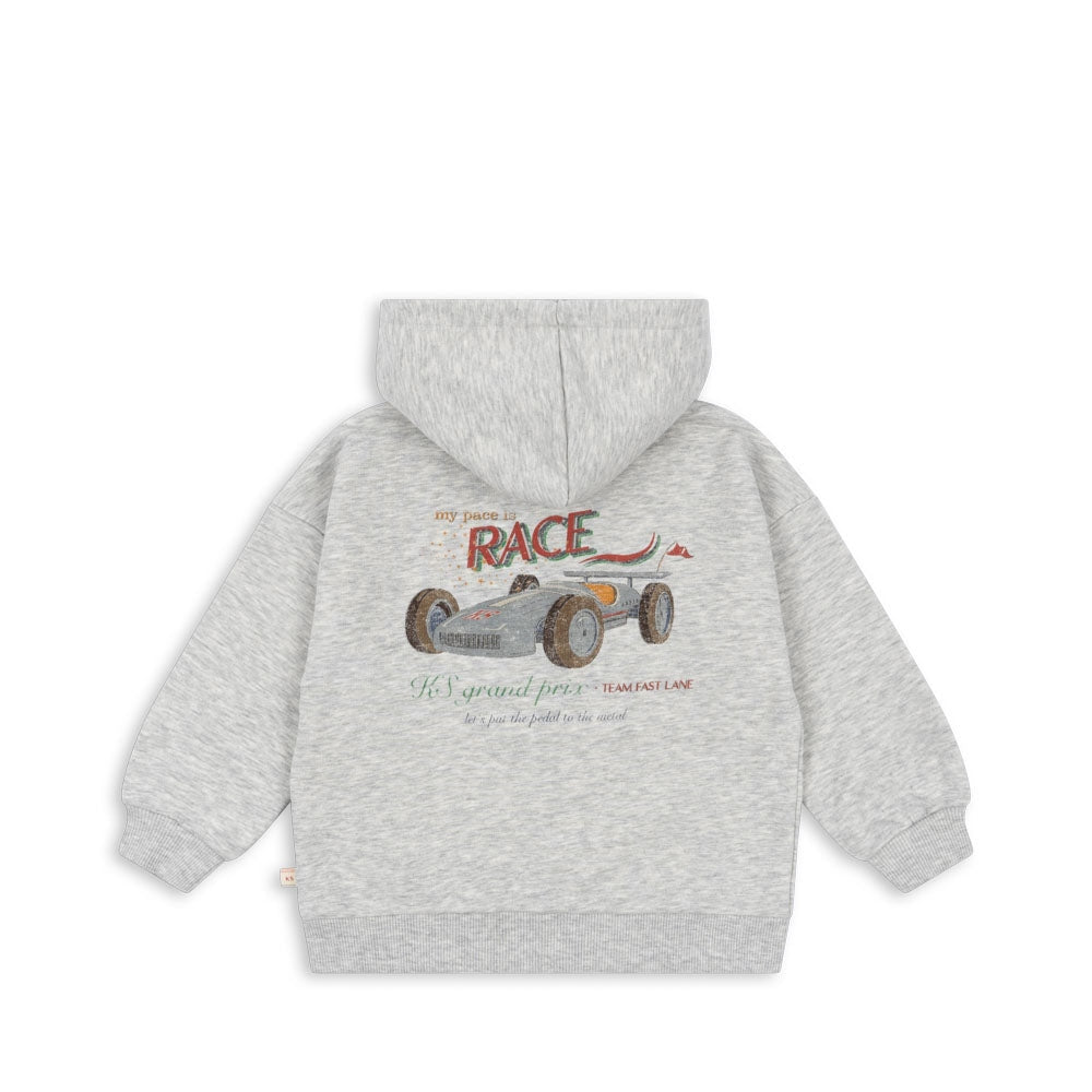 Konges Slojd - Lou Sweat Hoodie OCS - Grey Melange - Konges Slojd - littleyoyo.ca