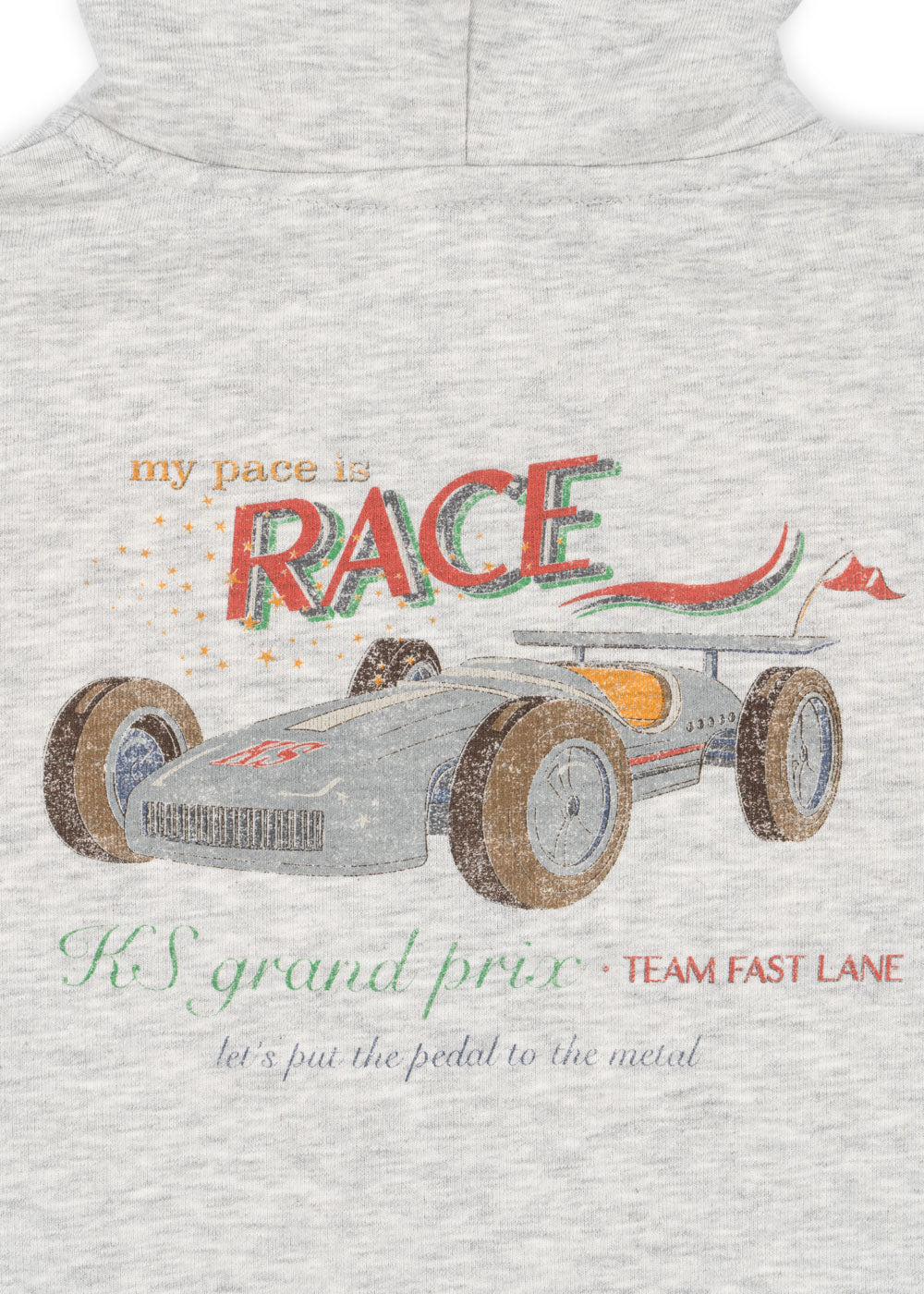 Konges Slojd - Lou Sweat Hoodie OCS - Grey Melange - Konges Slojd - littleyoyo.ca