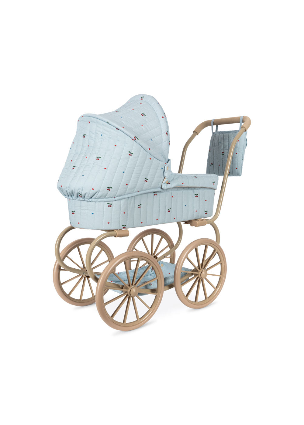Konges Slojd - Minnie Bow Doll Pram - Cherry Blue Coeur - Konges Slojd - littleyoyo.ca