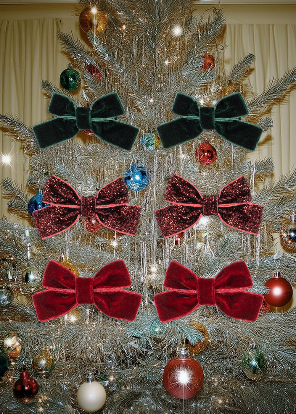 Konges Slojd - 6 Pack Micki Hair Clips Bow - Konges Slojd - littleyoyo.ca