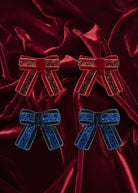 Konges Slojd - 4 Pack Velvet Bow Hair Clips - Konges Slojd - littleyoyo.ca