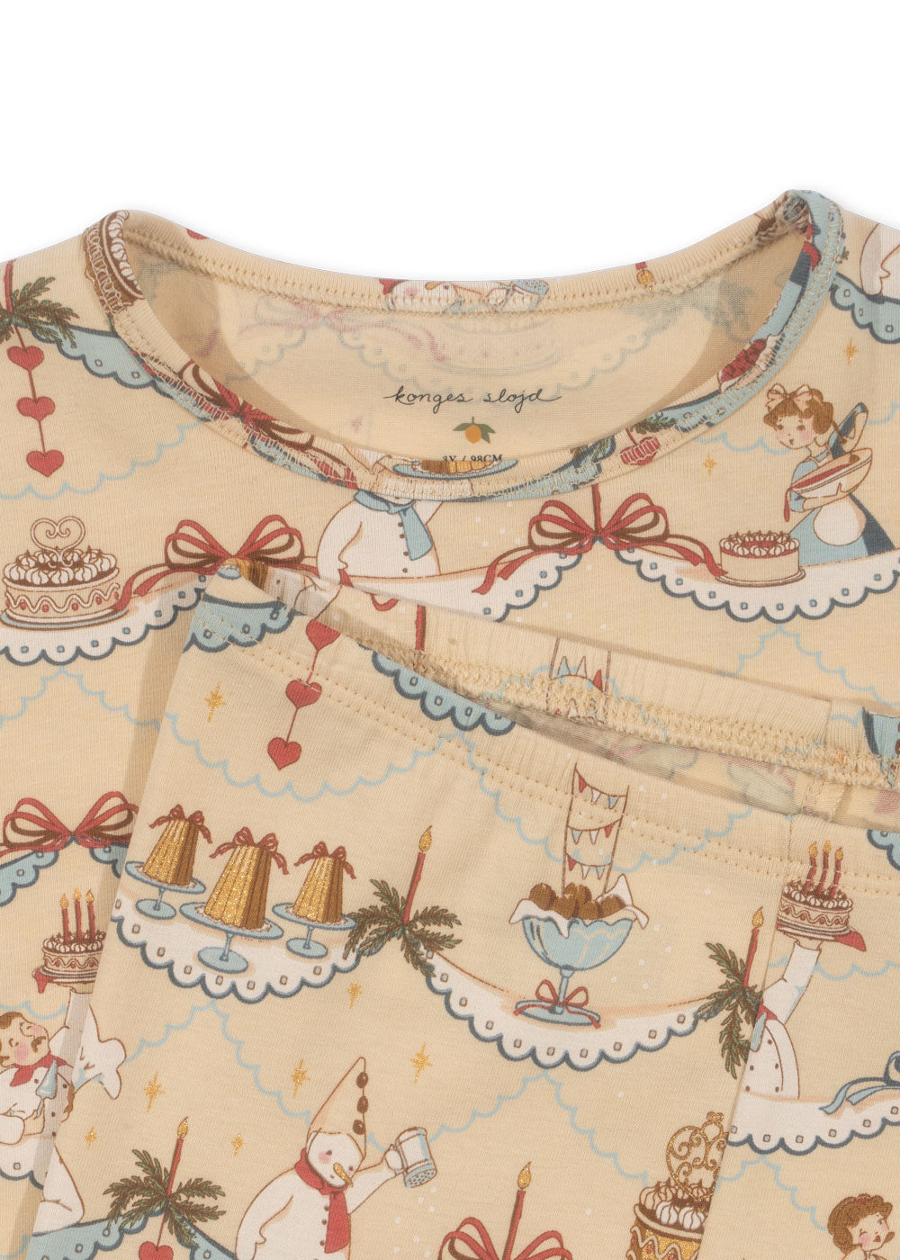 Konges Slojd - Basic Blouse/Pants PJ Set - Sugar Pie - Konges Slojd - littleyoyo.ca