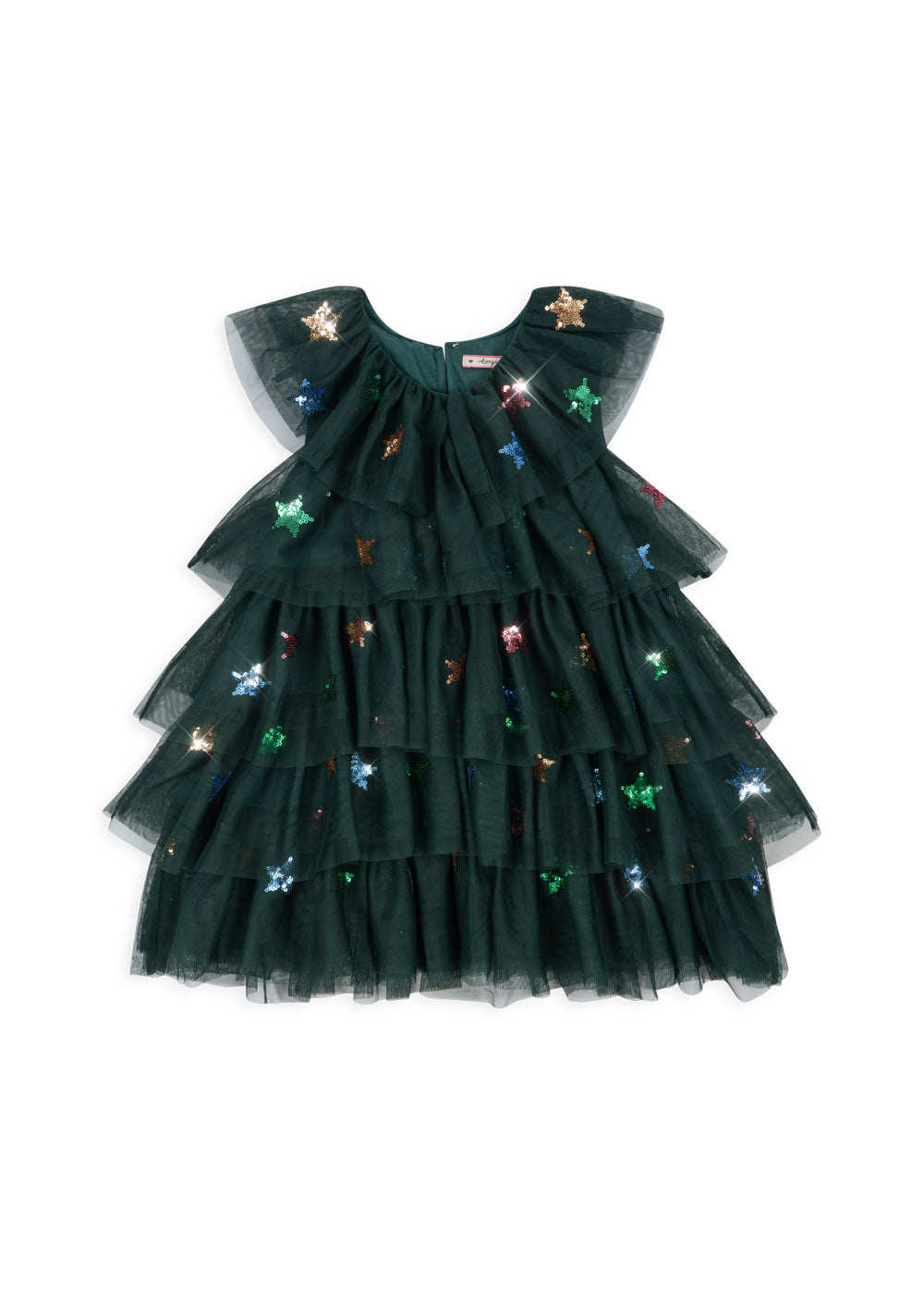 Konges Slojd - Yvonne Christmas Dress - Hunter Green - Konges Slojd - littleyoyo.ca