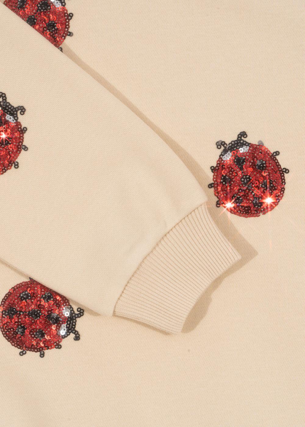 Konges Slojd - Lou Ladybug Glitter Sweatshirt OCS