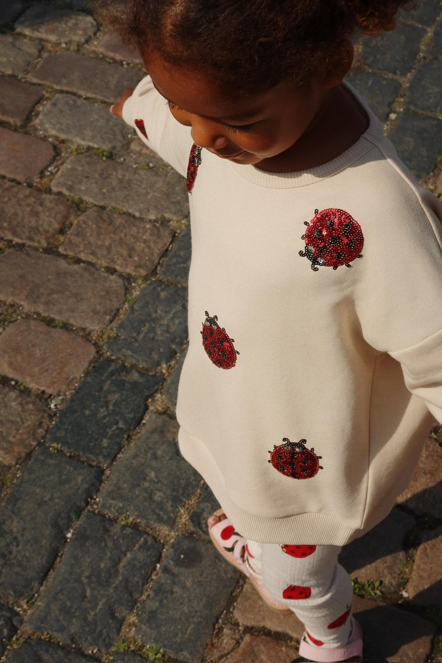 Konges Slojd - Lou Ladybug Glitter Sweatshirt OCS
