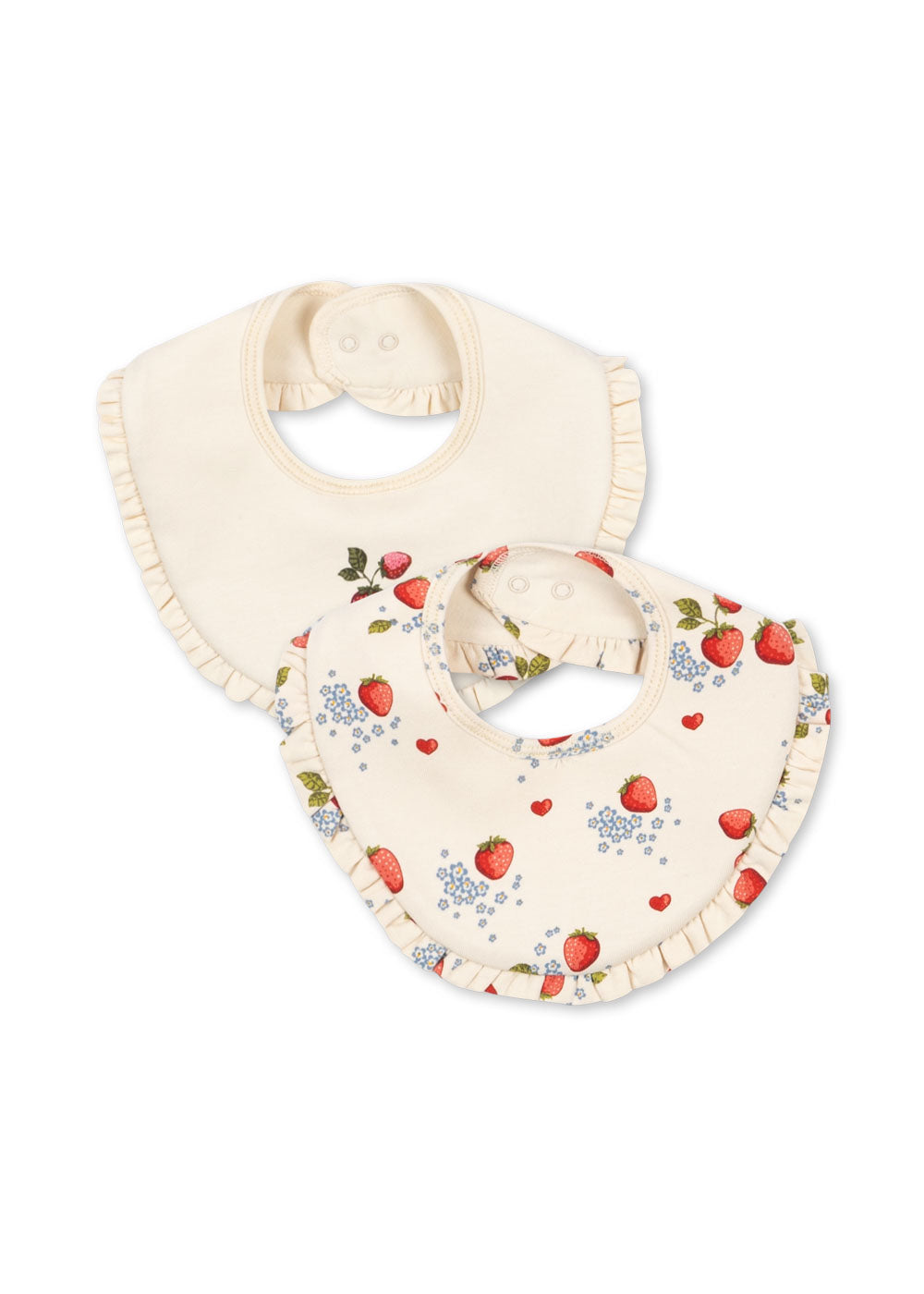 Konges Slojd - Basic 2 Pack Frill Bib -Marmalade - Konges Slojd - littleyoyo.ca