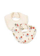 Konges Slojd - Basic 2 Pack Frill Bib -Marmalade - Konges Slojd - littleyoyo.ca