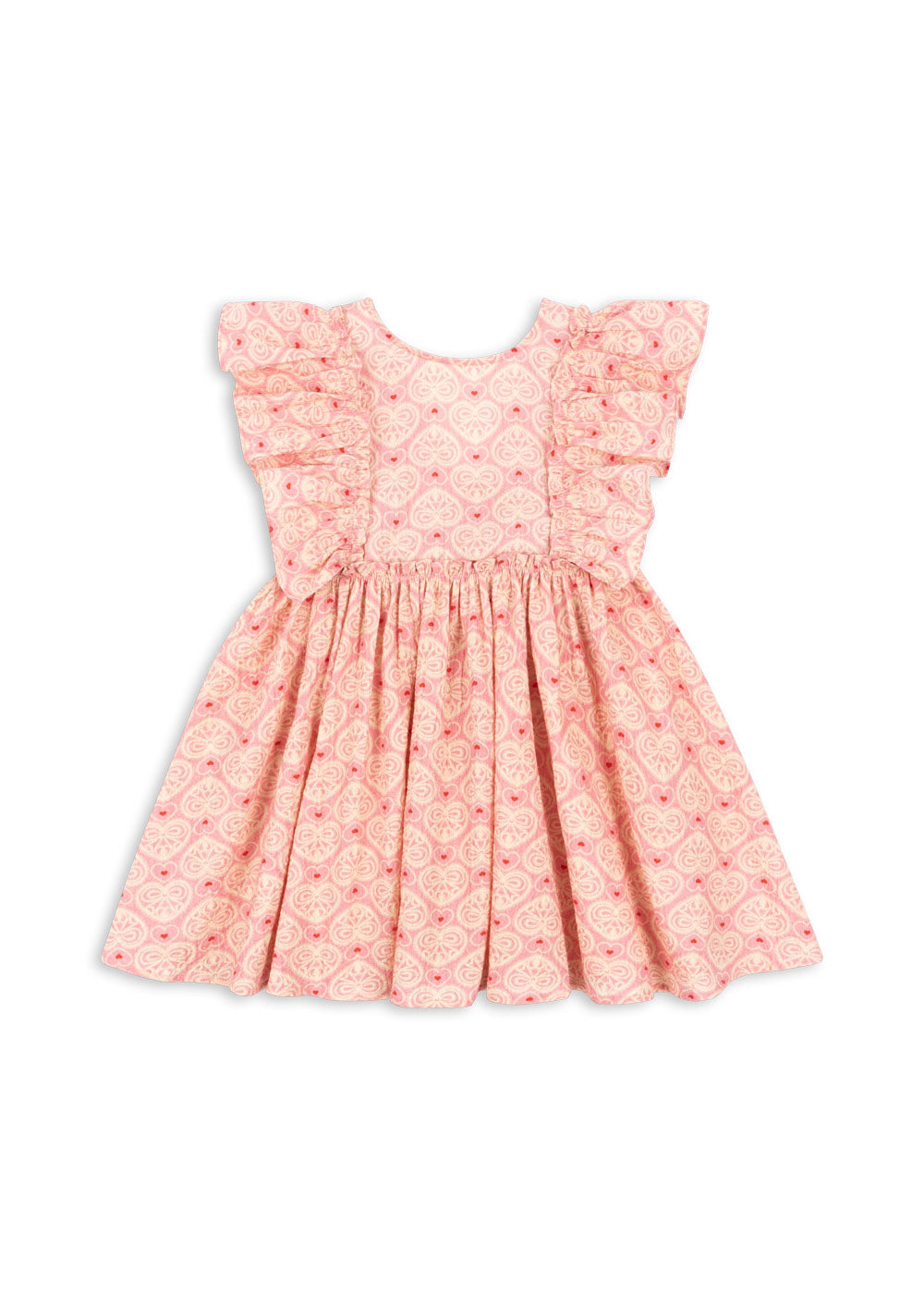 Konges Slojd - Ava Bow Dress GOTS - Lacy Pink - Konges Slojd - littleyoyo.ca