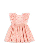 Konges Slojd - Ava Bow Dress GOTS - Lacy Pink - Konges Slojd - littleyoyo.ca