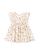 Konges Slojd - Evia Bow Dress GOTS - Marmalade - Konges Slojd - littleyoyo.ca